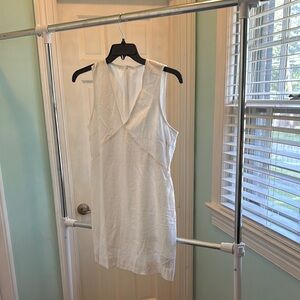 Sleeveless White Dress